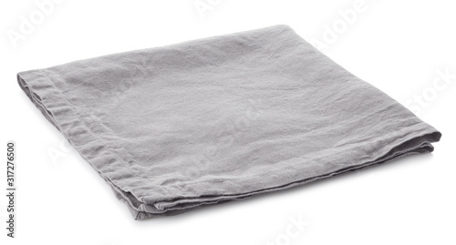 Natural grey cotton napkin photo