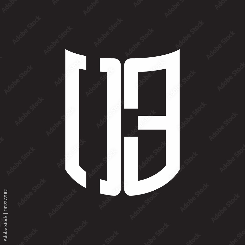 OE Logo monogram with ribbon style design template on black background OE Logo monogram with ribbon style design template on black background