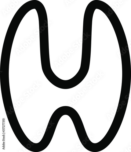 Thyroid icon, vector