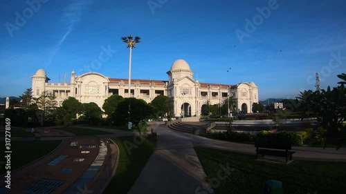 Footage Of Majestic Railway Station Of Ipoh Town,Malaysia.