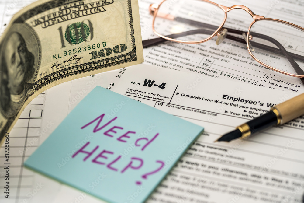 Need help text on sticker with 1040 tax form Need help text on sticker with 1040 tax form