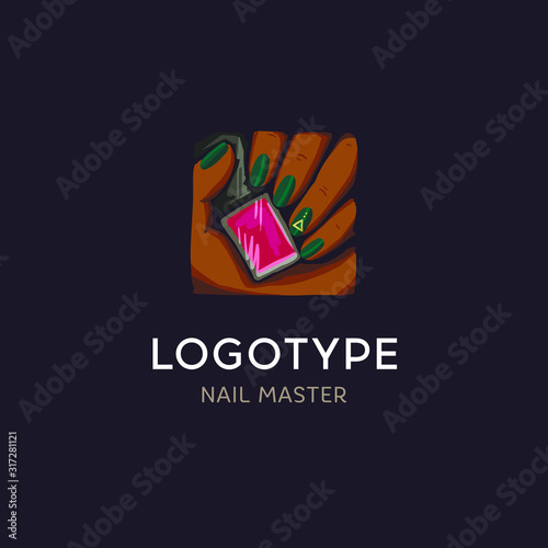 Logo of a nail designer.