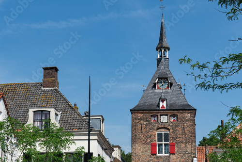 city gate called Lekpoort. Fortified city  Vianen,  The Netherlands photo