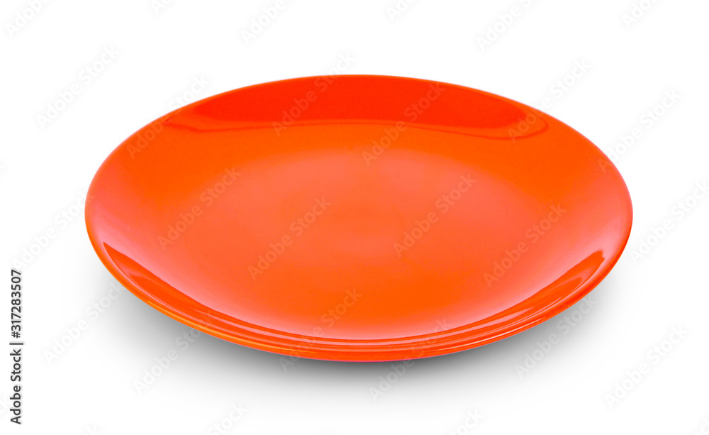 empty plate isolated on white background empty plate isolated on white background