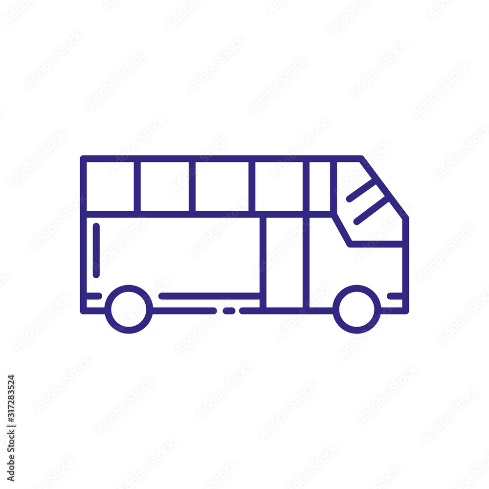 Isolated bus vehicle vector design