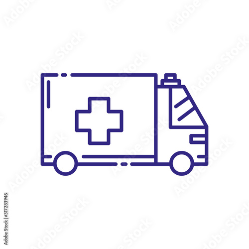 Wallpaper Mural Isolated ambulance truck vector design Torontodigital.ca