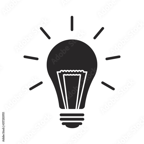 light bulb icon can be used for applications or websites