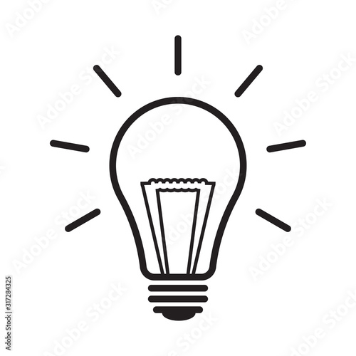 light bulb icon can be used for applications or websites