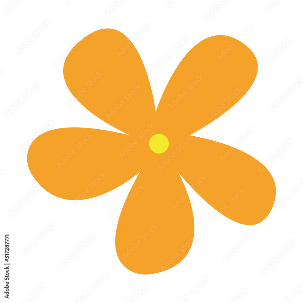 Flower icon vector flat on white background. flower icon image. flower icon flat vector illustration for graphic and web design.