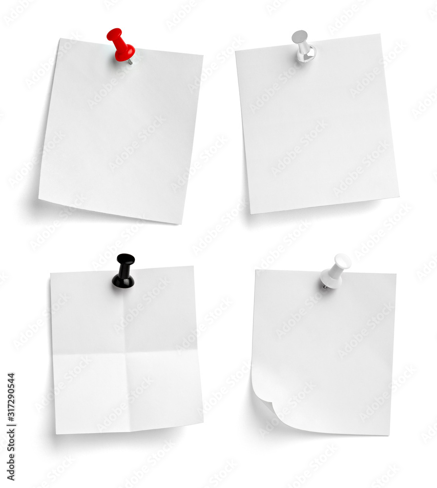 note paper push pin message red white black note paper push pin message red white black