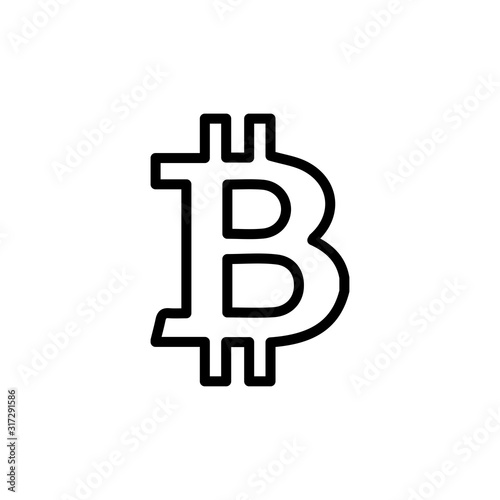 Bitcoin icon design trendy