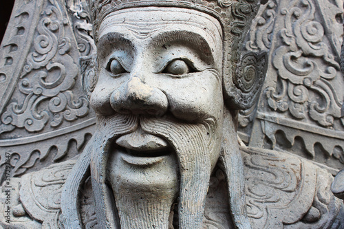 Chinese giant statue in Thai temple