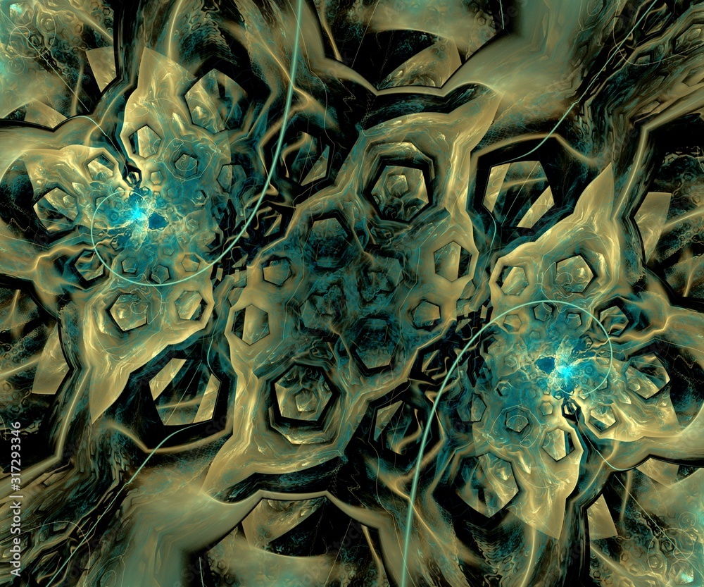 Fototapeta premium Computer generated colorful fractal artwork