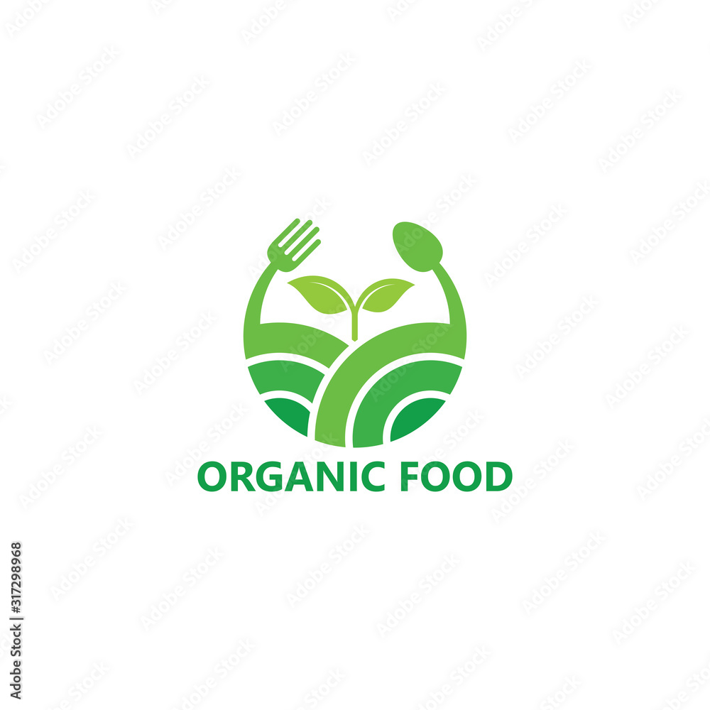 Organic Food Logo Template Design Organic Food Logo Template Design