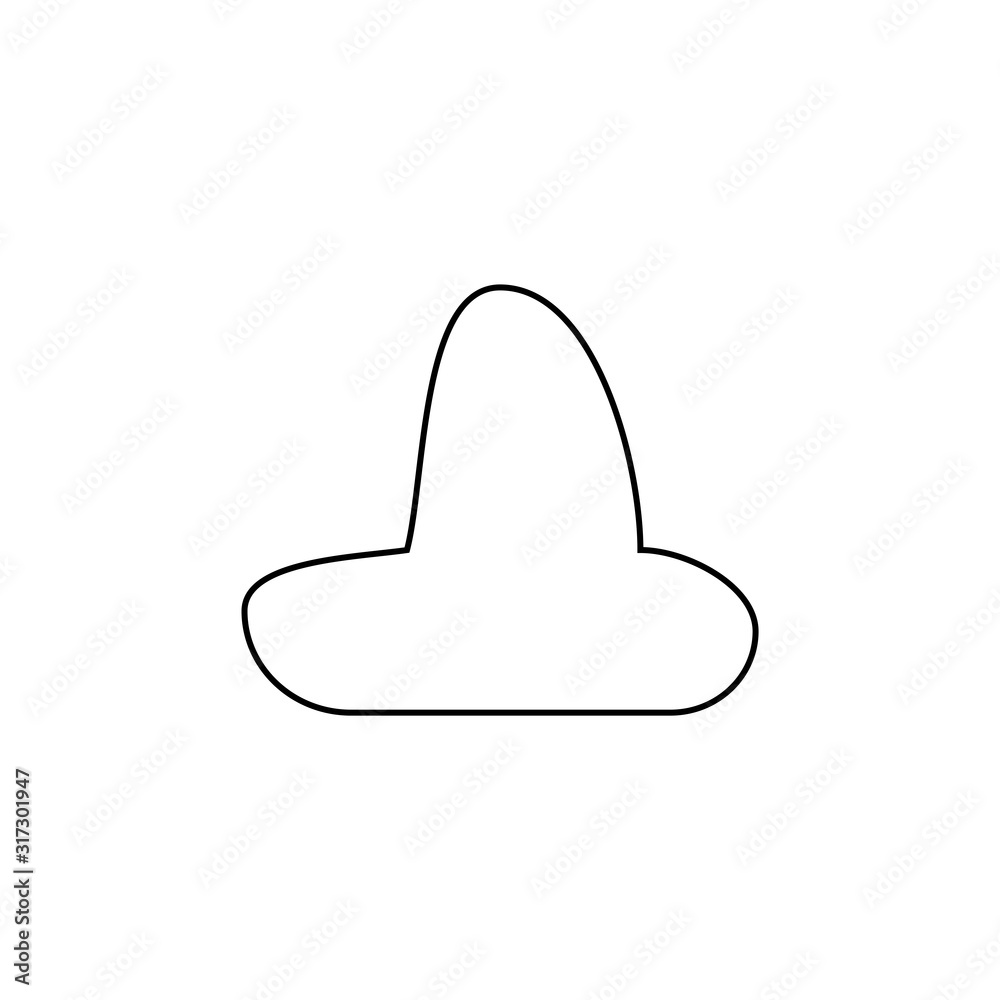 Sombrero hat icon. Cinco De Mayo holiday symbol. Mexican hat sign. Logo design element Sombrero hat icon. Cinco De Mayo holiday symbol. Mexican hat sign. Logo design element