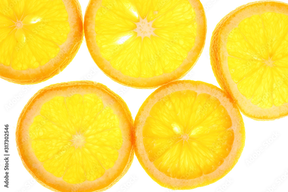 Orange slices background Orange slices background