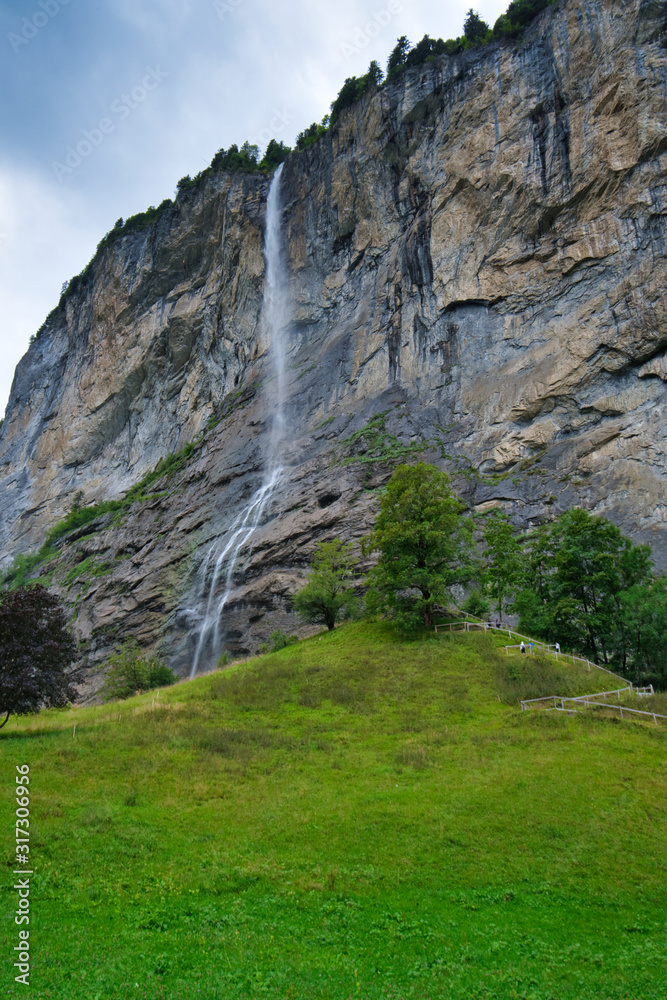 Lauterbrunnen Staubbach Waterfall Switzerland