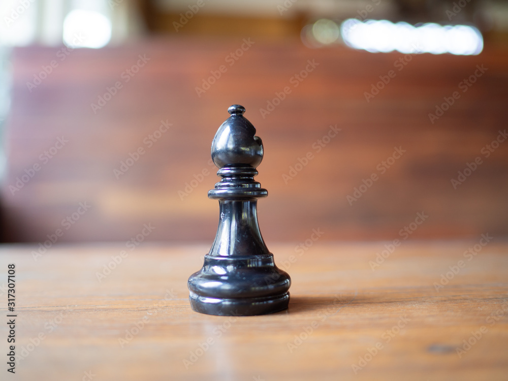 Isolate chess on wooden background. Isolate chess on wooden background.