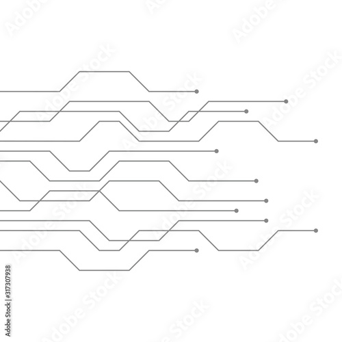 digital technology electronics circuit board elements vector illustration EPS10