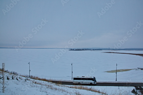The confluence of the Sviyaga and Volga rivers, the Republic of Tatarstan.