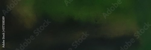 retro horizontal header with very dark green, dark olive green and dark slate gray color © Eigens