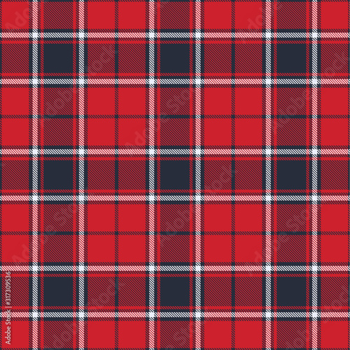 Flame Scarlet  Tartan  Plaid  Seamless Pattern