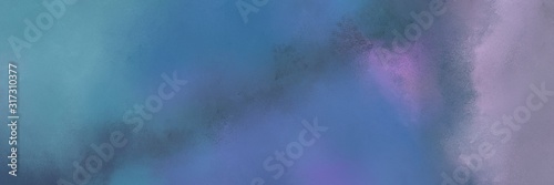 old horizontal design background with slate gray, pastel purple and cadet blue color