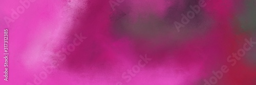 antique horizontal background header with dark moderate pink, neon fuchsia and old mauve color