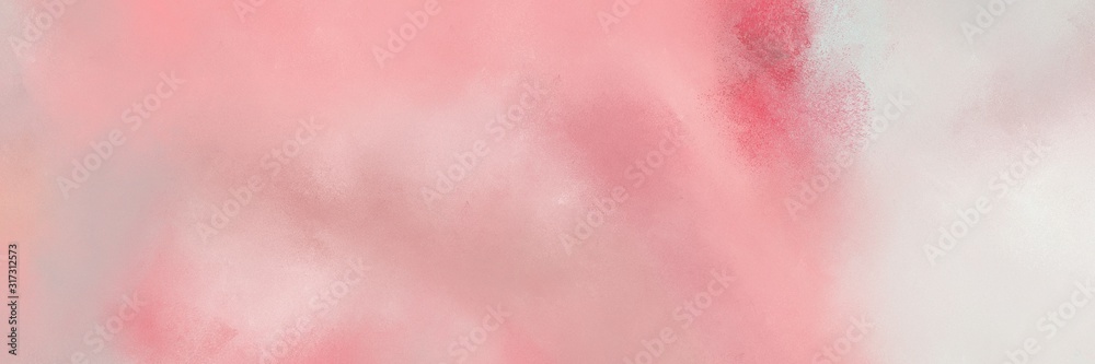 decorative horizontal background with pastel magenta, antique white and light gray color