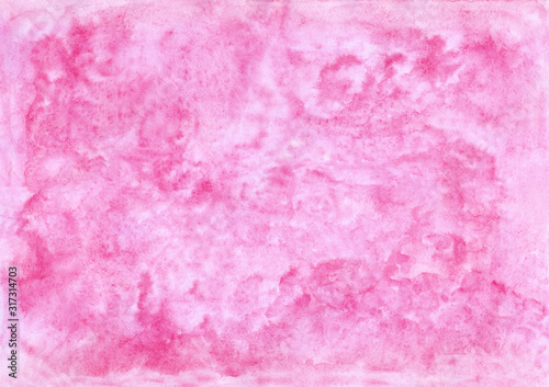 Watercolor background in pink. Background. High resolution.