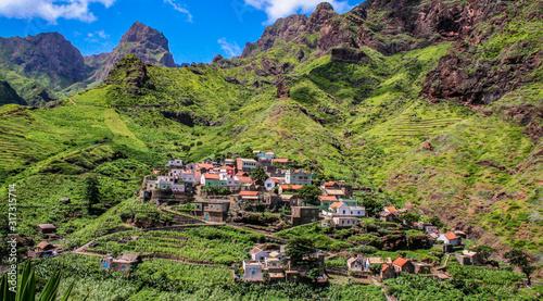 Obraz na płótnie Ribeira Prata, São Nicolau Cape Verde