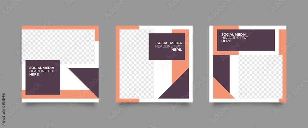 Modern promotion square web banner for social media mobile apps. Elegant sale and discount promo backgrounds for digital marketing	