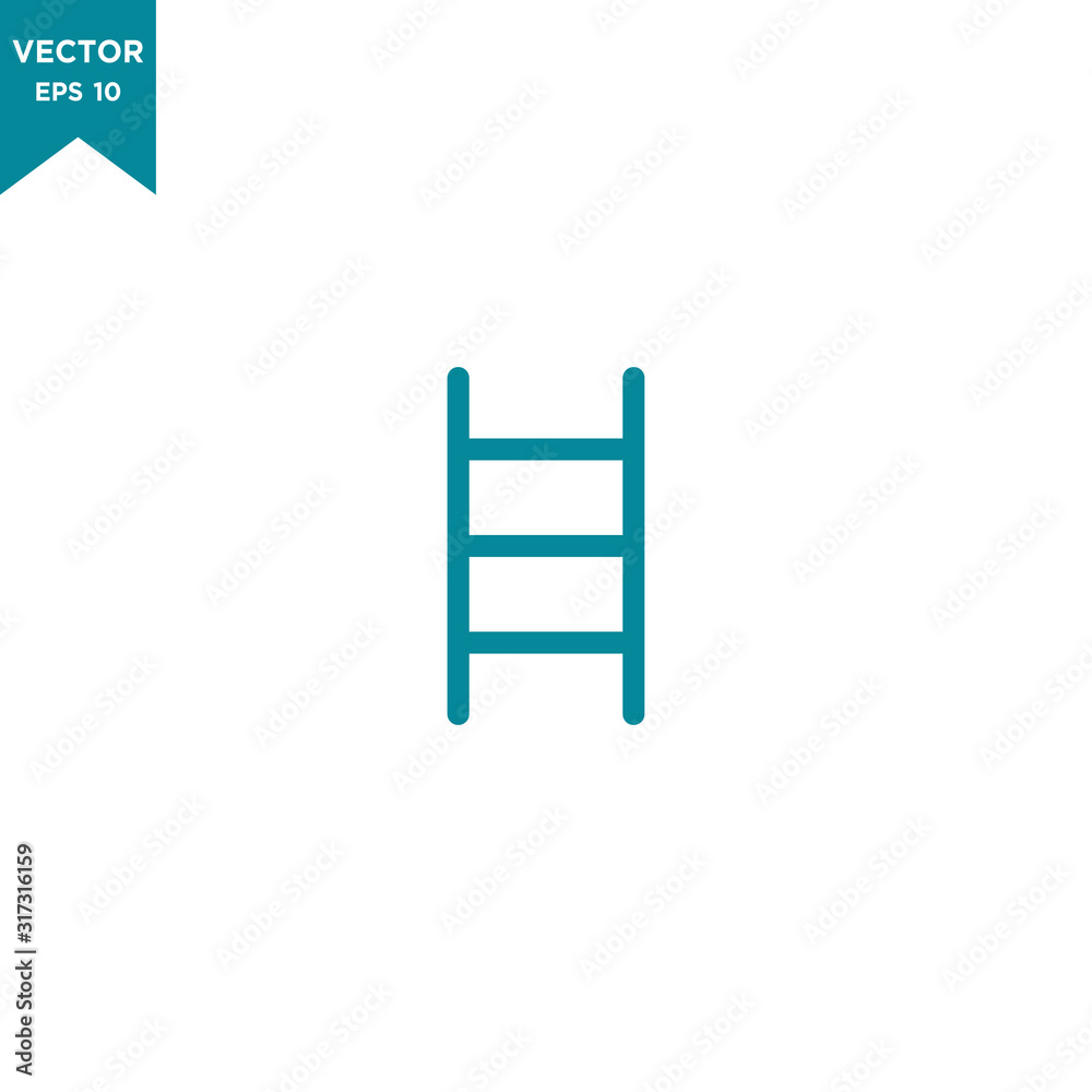 ladder icon in trendy flat style ladder icon in trendy flat style