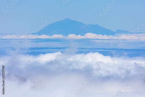 Teide volcano, Teide National Park, Tenerife island, , El Paso and Garafia municipalities, La Palma island, Canary Islands, Spain, Europe, Unesco Biosphere Reserve