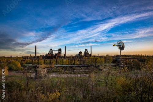 Landschaftspark (countryside park) Duisburg Nord located in Duisburg, Germany.