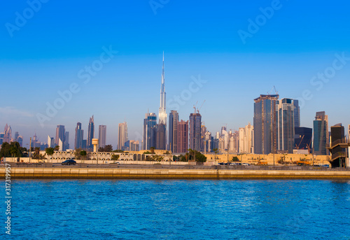 Dubai cityscape in United Arab Emirates