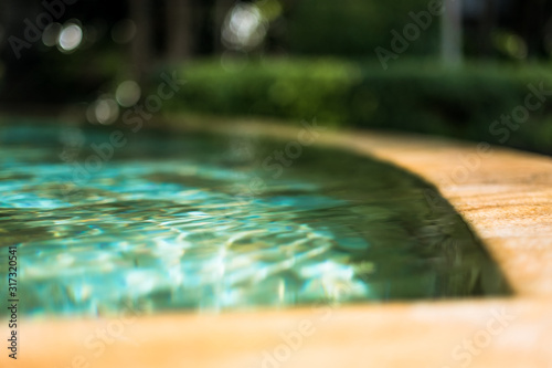 stones in the water, pool with turquoise water, background
