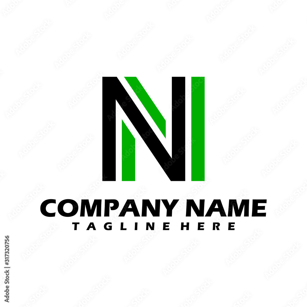 N dots logo design template. Hexagon N icon. N Letter Logo Vector. N dots logo design template. Hexagon N icon. N Letter Logo Vector.