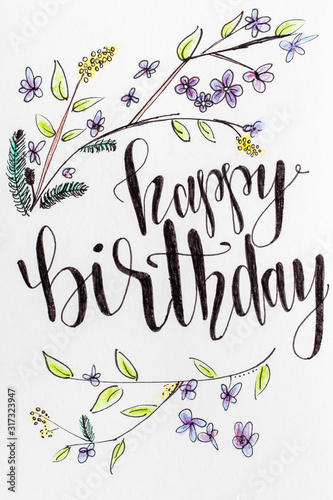 Geburtstagskarte - happy birthday