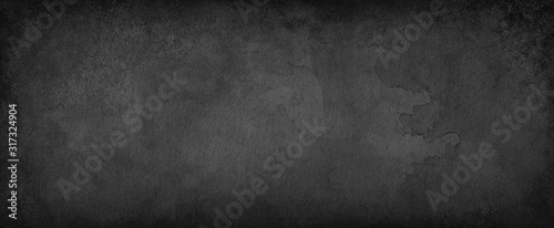 Black background texture in painted watercolor and vintage grunge design, old grainy distressed watercolor paint stains and blotches, abstract black and whtie background