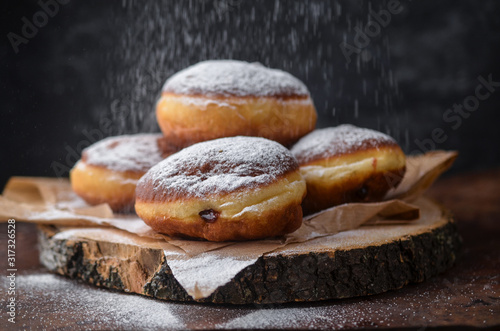 Traditional polish donuts, Fat Thursday photo