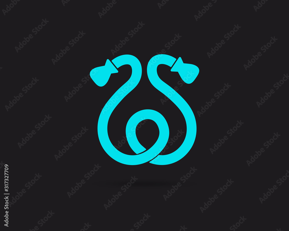 Skipping rope vector web icon isolated on black background, EPS 10, top view Skipping rope vector web icon isolated on black background, EPS 10, top view