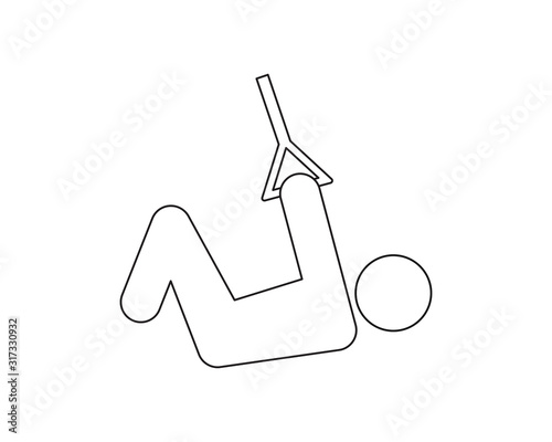 Trx icon, trx training vector web icon isolated on white background, EPS 10, top view	