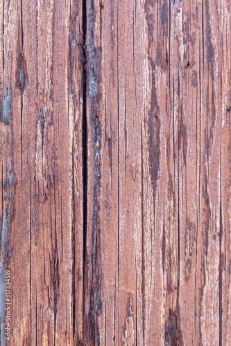 Old Weathered Brownish Cracked Wood Texture