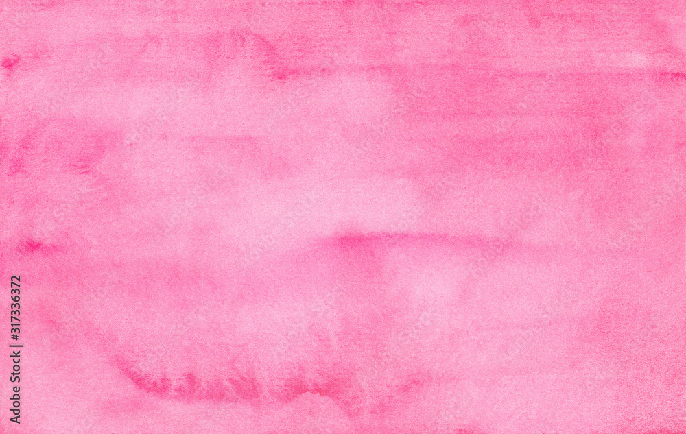 Obraz premium Watercolor light fuchsia background painting. 