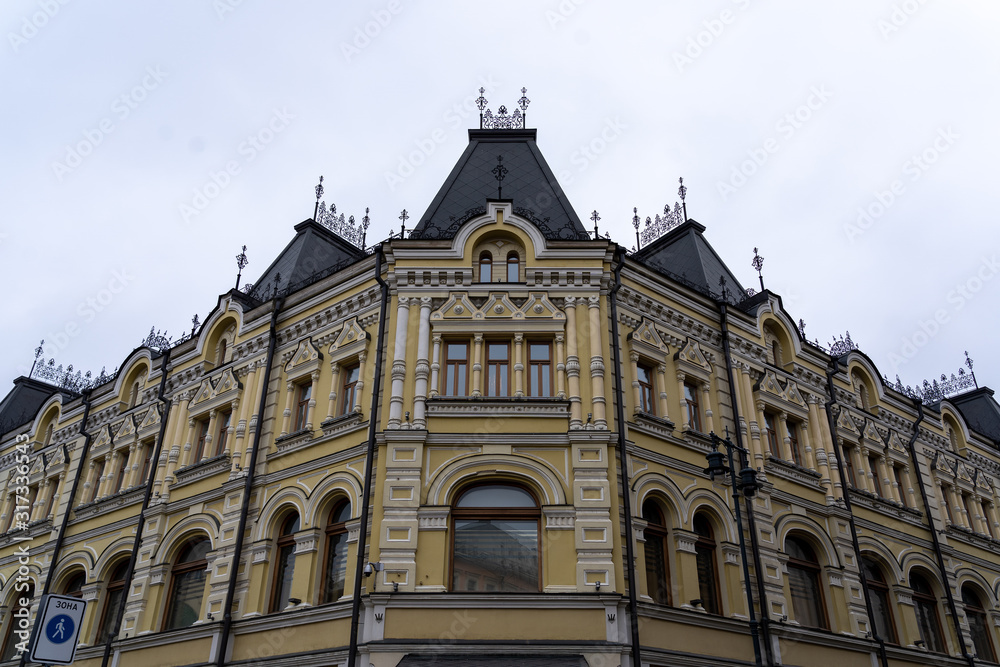 View of the house 13/9 Kuznetskiy Most Street building 1, Moscow, Russian Federation, December 14, 2019