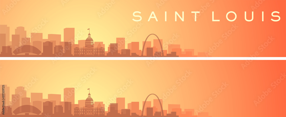 Saint Louis Beautiful Skyline Scenery Banner