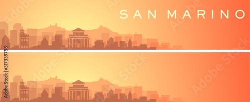San Marino Beautiful Skyline Scenery Banner