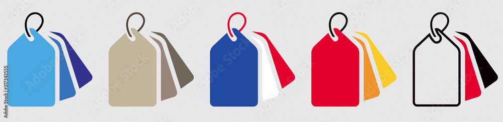 SYMBOLE 3 ÉTIQUETTES COULEURS