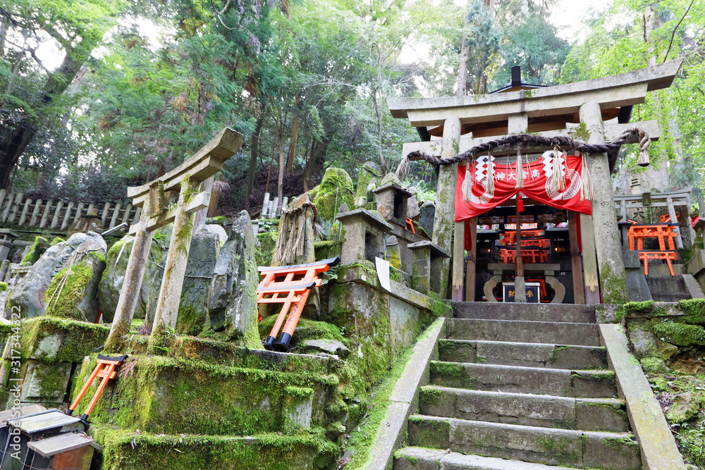 Fushimi Inari Shrine in southern Kyoto, famous for its thousands of vermilion torii gates Fushimi Inari Shrine in southern Kyoto, famous for its thousands of vermilion torii gates
